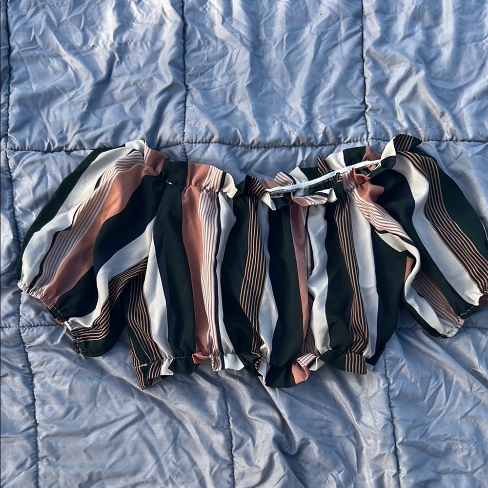 Off the shoulder crop top